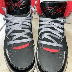 Air Jordan flight SC-1 black, gray, and red